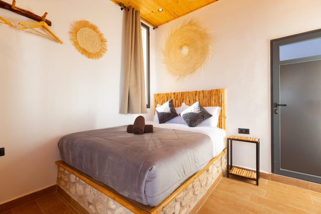 Smaylo surf villa in Sidi Kaouki, Morocco — exterior view with Atlantic backdrop