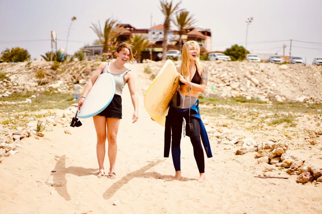 Comfortable room inside the Smaylo surf villa, Sidi Kaouki