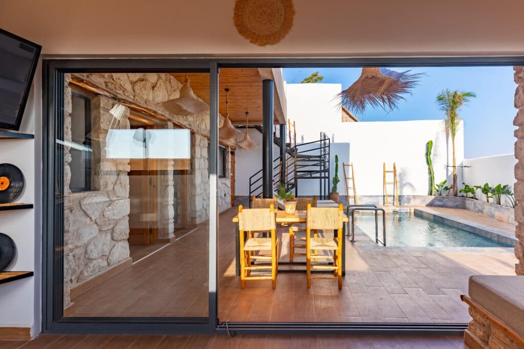 Ocean view from the Smaylo surf villa in Sidi Kaouki, Morocco